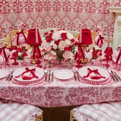 Candle Holders | Tea Light Lanterns<Mrs. Alice Red Glass Lantern Tea Light Holder Set