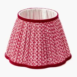 Lampshades<Mrs. Alice Red Lotus Lampshade (22cm)