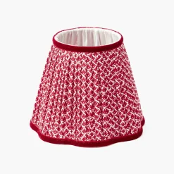 Lampshades<Mrs. Alice Red Lotus Lampshade (18cm)