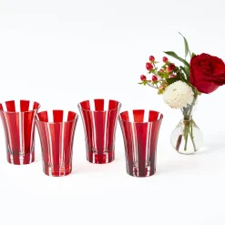 Glasses<Mrs. Alice Red Positano Glasses (Set of 4)