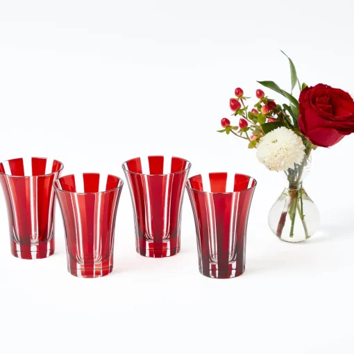Glasses<Mrs. Alice Red Positano Glasses (Set of 4)