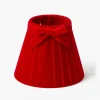 Lampshades<Mrs. Alice Red Velvet Bow Lampshade (18cm)