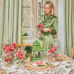 Year-round Decorations | Christmas Decorations<Mrs. Alice Ribboned Potted Boxwood Ball (Pair)