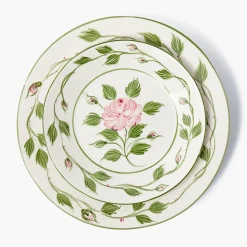 Crockery Sets<Mrs. Alice Rose Bud Dinner & Starter Plates (Set of 8)