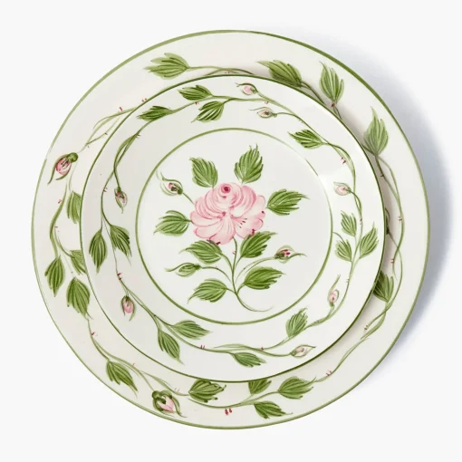 Crockery Sets<Mrs. Alice Rose Bud Dinner & Starter Plates (Set of 8)