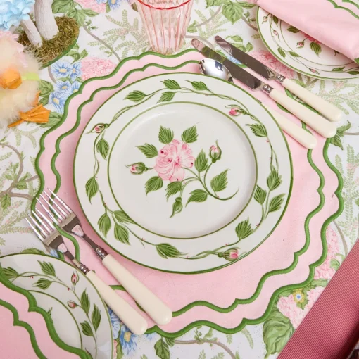Crockery Sets<Mrs. Alice Rose Bud Dinner & Starter Plates (Set of 8)