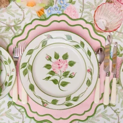 Crockery Sets<Mrs. Alice Rose Bud Dinner & Starter Plates (Set of 8)