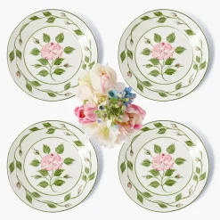 Starter Plates | Crockery Sets<Mrs. Alice Rose Bud Starter Plates (Set of 4)