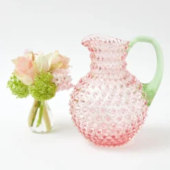 Glassware Sets<Mrs. Alice Rose Hobnail Jug with Emerald Handle & Glasses (Set of 6)