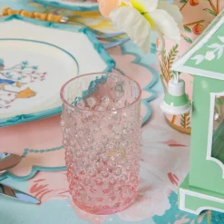 Summer Glassware | Glasses<Mrs. Alice Rose Pink Hobnail Glasses (Set of 6)