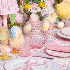 Summer Glassware | Glasses<Mrs. Alice Rose Pink Hobnail Glasses (Set of 6)