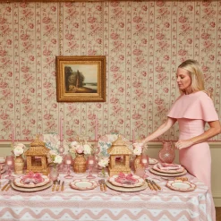 Summer Glassware | Jugs<Mrs. Alice Rose Pink Hobnail Jug