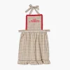 Mrs. Alice Monogram | Monogrammable Gifts<Mrs. Alice Rossina Putty Gingham & Red Apron