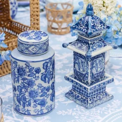 Spring Decorations | For The Homemaker<Mrs. Alice Round Chinoiserie Ginger Jars (Pair)