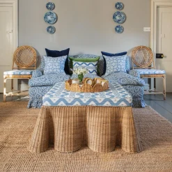 Trays | Trays<Mrs. Alice Round Rattan Scalloped Tray