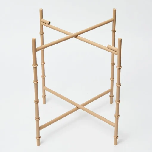 Trays | Trays<Mrs. Alice Round Scalloped Rattan Tray With Stand