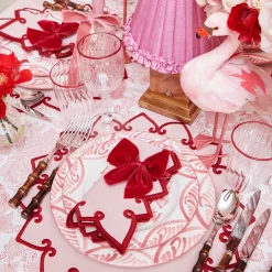 Napkin Rings & Bows<Mrs. Alice Ruby Red Velvet Napkin Bows (Set of 4)