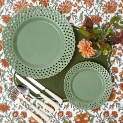 Crockery Sets<Mrs. Alice Sage Basketweave Dinner & Starter Plates (Set of 8)
