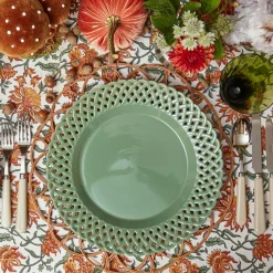 Crockery Sets<Mrs. Alice Sage Basketweave Dinner & Starter Plates (Set of 8)