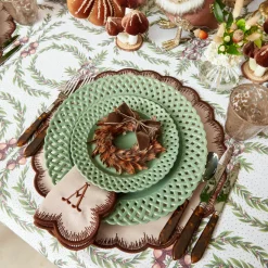 Crockery Sets<Mrs. Alice Sage Basketweave Dinner & Starter Plates (Set of 8)