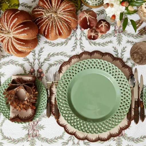 Crockery Sets<Mrs. Alice Sage Basketweave Dinner & Starter Plates (Set of 8)