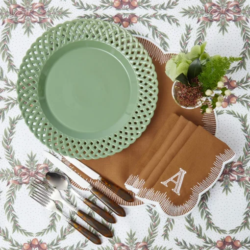 Crockery Sets<Mrs. Alice Sage Basketweave Dinner & Starter Plates (Set of 8)