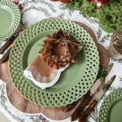 Crockery Sets<Mrs. Alice Sage Basketweave Dinner & Starter Plates (Set of 8)