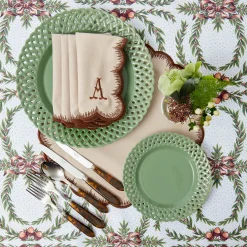 Crockery Sets<Mrs. Alice Sage Basketweave Dinner & Starter Plates (Set of 8)