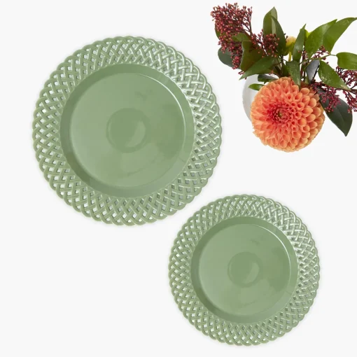 Starter Plates<Mrs. Alice Sage Basketweave Starter Plate