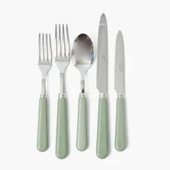 Cutlery Sets<Mrs. Alice Sage Green Cutlery (5 Piece)