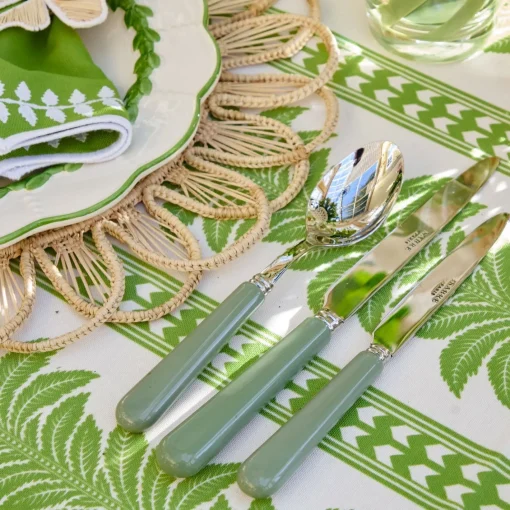 Cutlery Sets<Mrs. Alice Sage Green Cutlery (5 Piece)