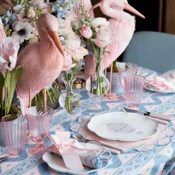Placemats<Mrs. Alice Sarah Pink & Blue Placemats (Set of 4)