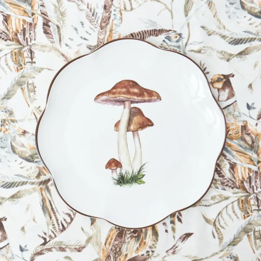 Dinner Plates<Mrs. Alice Scalloped Mushroom Dinner Plate