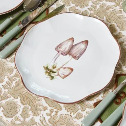 Crockery Sets<Mrs. Alice Scalloped Mushroom Dinner & Starter Plates (Set of 8)