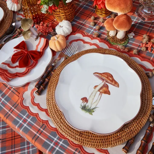 Dinner Plates<Mrs. Alice Scalloped Mushroom Dinner Plate