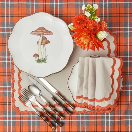 Dinner Plates<Mrs. Alice Scalloped Mushroom Dinner Plate