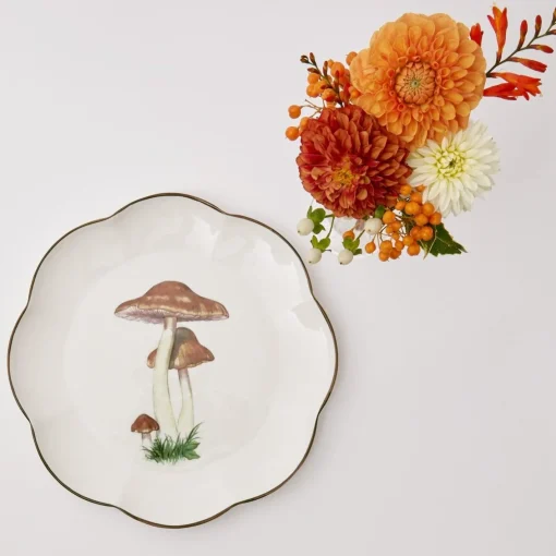 Dinner Plates<Mrs. Alice Scalloped Mushroom Dinner Plate