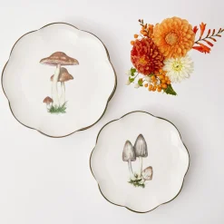 Starter Plates<Mrs. Alice Scalloped Mushroom Starter Plate (Grey)