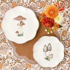 Starter Plates<Mrs. Alice Scalloped Mushroom Starter Plate (Grey)