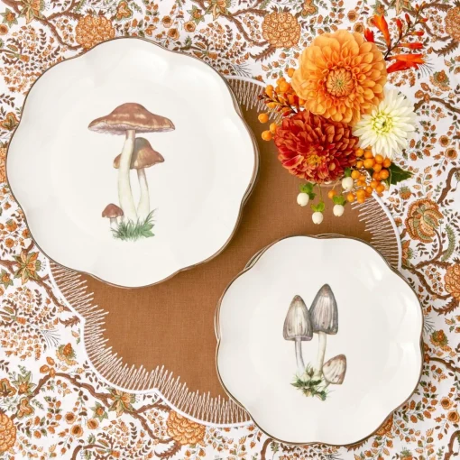 Starter Plates<Mrs. Alice Scalloped Mushroom Starter Plate (Grey)
