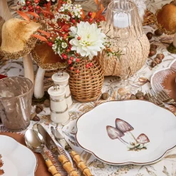 Starter Plates | Crockery Sets<Mrs. Alice Scalloped Mushroom Starter Plates (Set of 4)