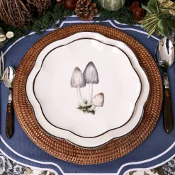 Starter Plates | Crockery Sets<Mrs. Alice Scalloped Mushroom Starter Plates (Set of 4)