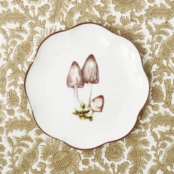 Starter Plates<Mrs. Alice Scalloped Mushroom Starter Plate (Grey)