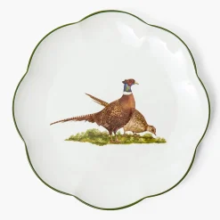 Dinner Plates<Mrs. Alice Scalloped Pheasant Dinner Plate