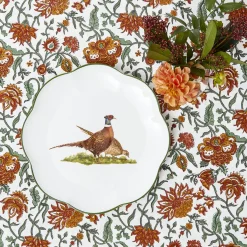Dinner Plates<Mrs. Alice Scalloped Pheasant Dinner Plate