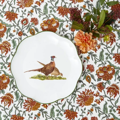 Dinner Plates<Mrs. Alice Scalloped Pheasant Dinner Plate