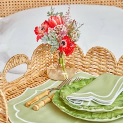 Trays | Trays<Mrs. Alice Scalloped Rattan Breakfast Tray