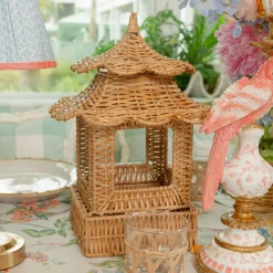 Year-round Decorations | Spring Decorations<Mrs. Alice Scalloped Rattan Pagoda Lantern
