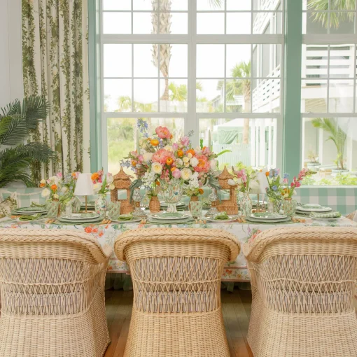 Year-round Decorations | Spring Decorations<Mrs. Alice Scalloped Rattan Pagoda Lantern