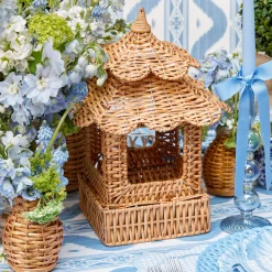 Year-round Decorations | Spring Decorations<Mrs. Alice Scalloped Rattan Pagoda Lantern